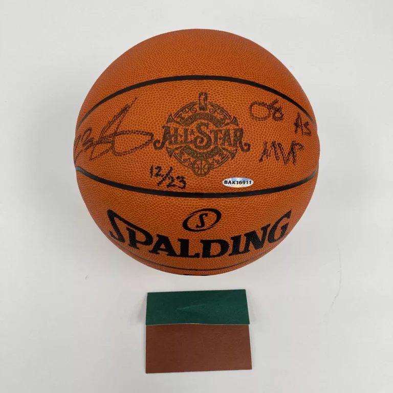 LEBRON JAMES “2008 ALL STAR MVP” SIGNED ASG BASKETBALL UDA UPPER DECK COA 12/23 COLLECTIBLE MEMORABILIA