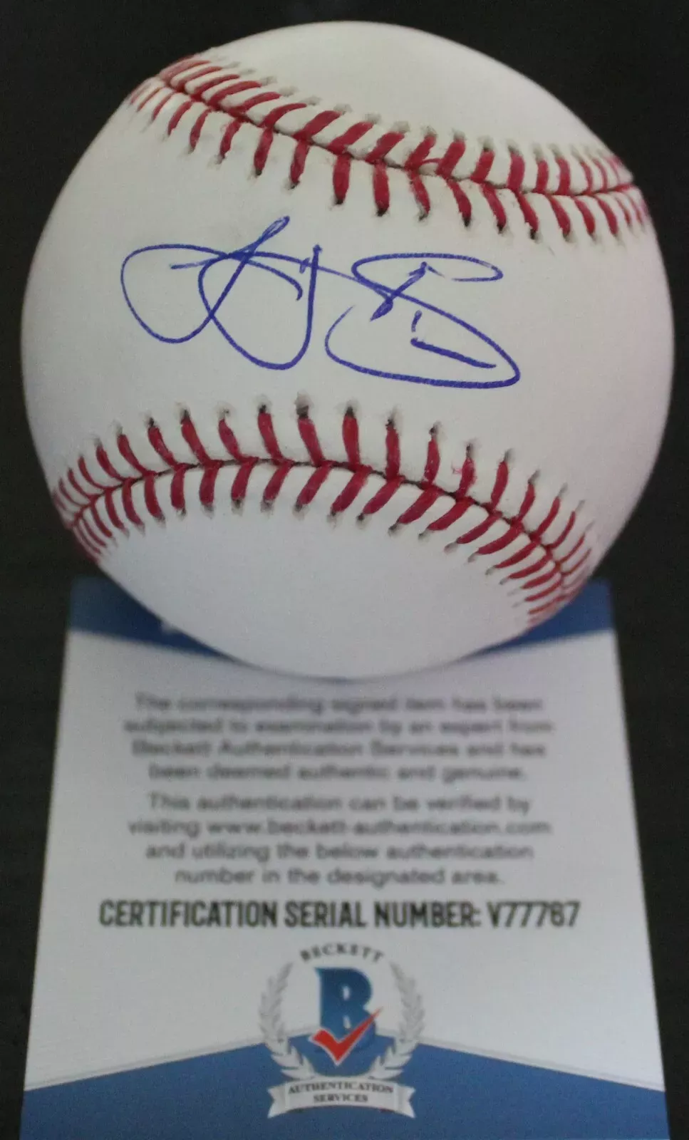 Logan Shore Signed Official Major League Baseball w/COA Oakland Athletics A's Collectible Memorabilia