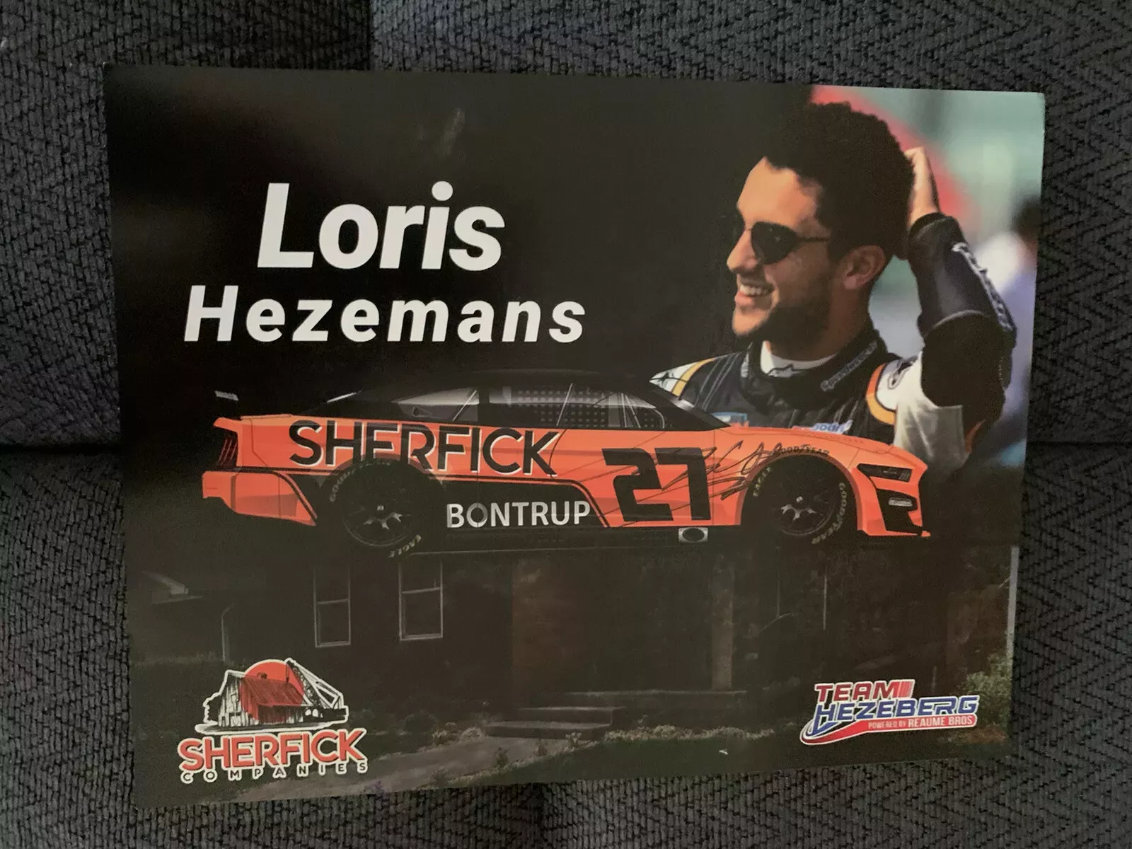Loris Hezemans Signed Promo Hero Card Nascar Autographed 2022
