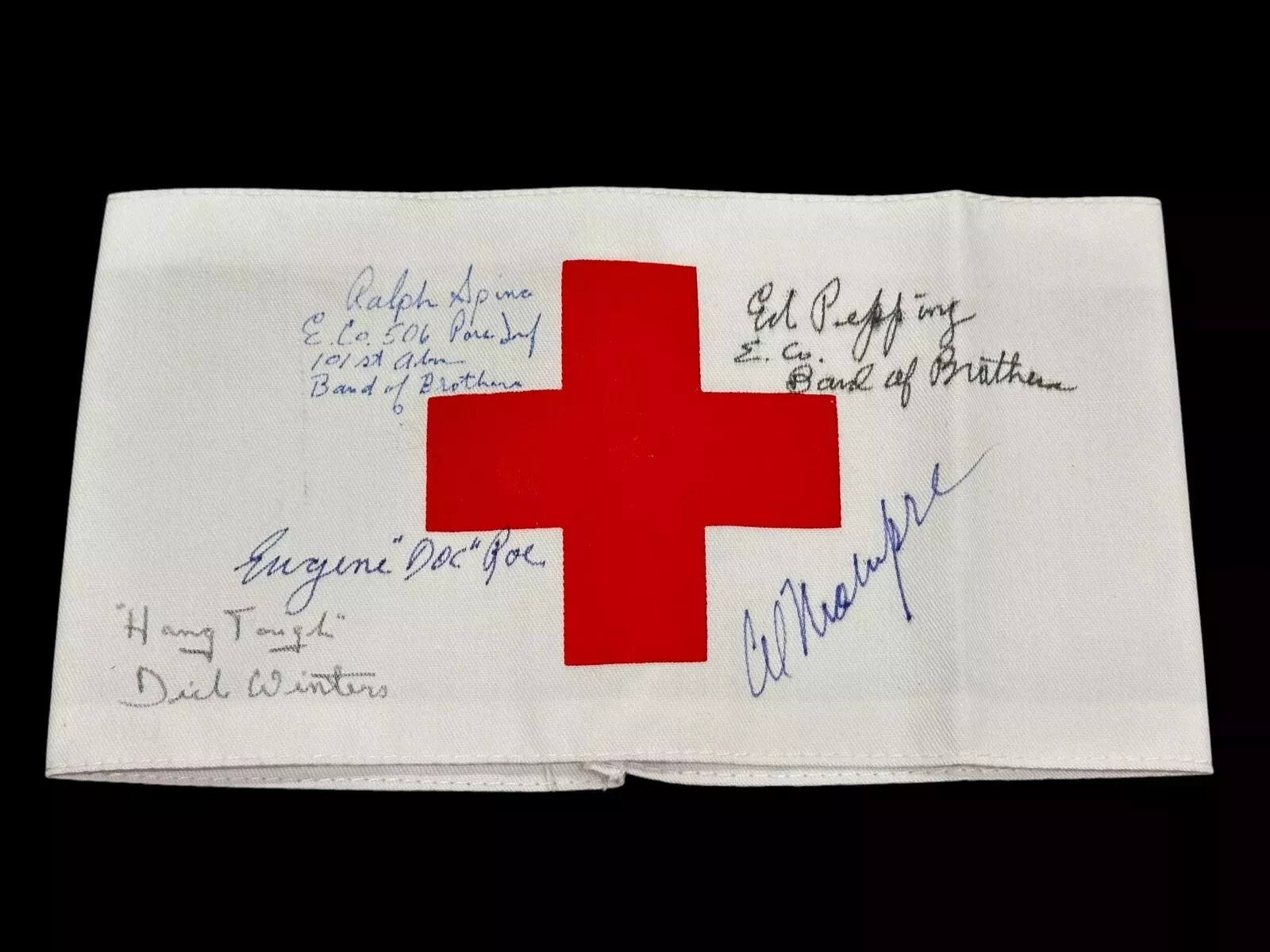 Major Dick Winters WWII Band Of Brothers Easy Company Signed Autograph Armband