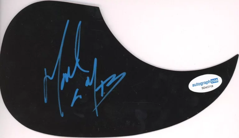 MARK CALDERON COLOR ME BADD SIGNED AUTOGRAPH ACOUSTIC GUITAR PICKGUARD ACOA COLLECTIBLE MEMORABILIA