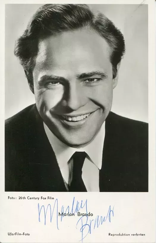 Marlon Brando The Godfather A Streetcar Named Desire Rare Signed Auograph Photo