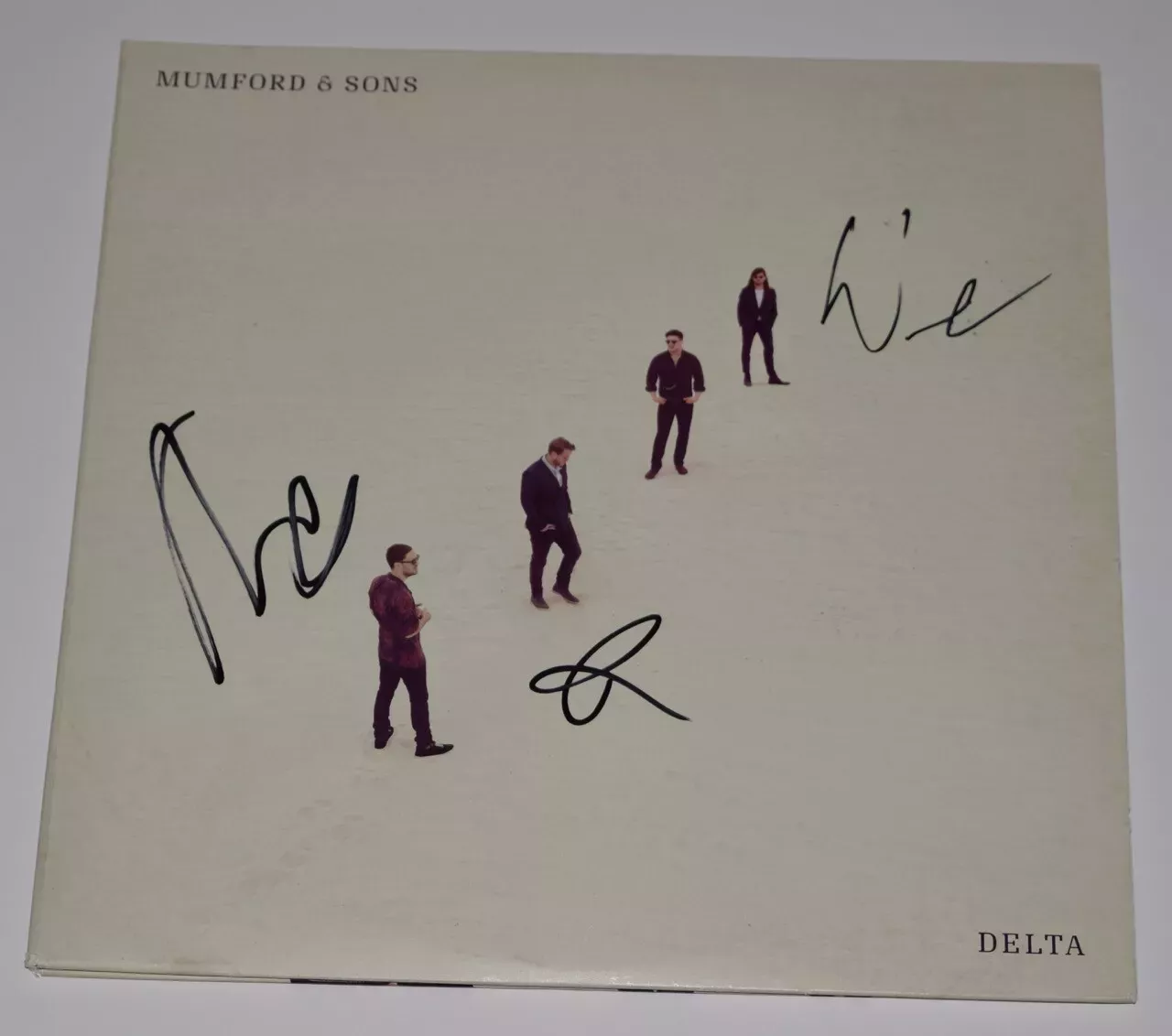 Mumford & Sons Signed Autographed DELTA Record Album LP Marcus + 2 JSA COA