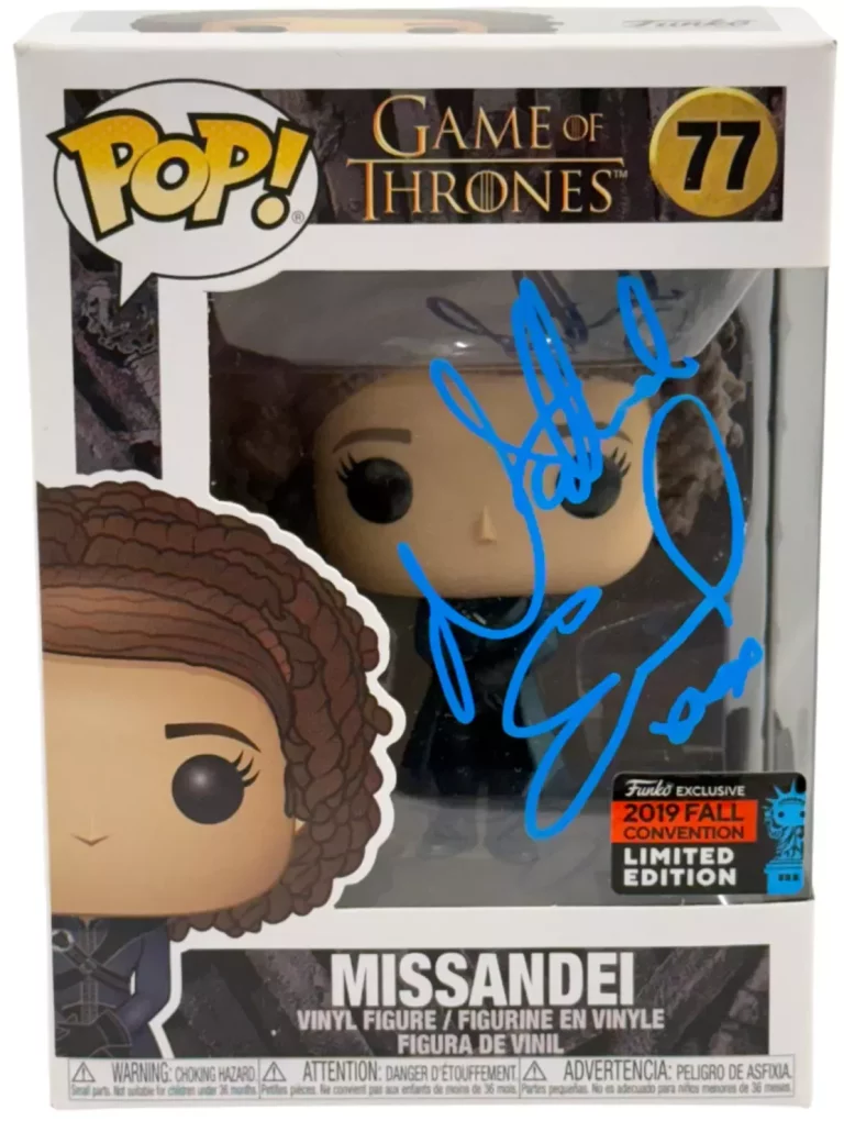 NATHALIE EMMANUEL SIGNED MISSANDEI FUNKO GAME OF THRONES AUTOGRAPH BECKETT COLLECTIBLE MEMORABILIA