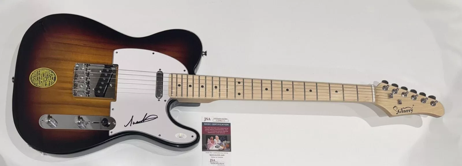 NATHANIEL RATELIFF SIGNED SUNBURST ELECTRIC GUITAR AUTOGRAPHED JSA COA