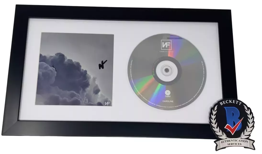 NF Signed Autograph Clouds The Mixtape Framed CD Nathan Feuerstein Beckett COA