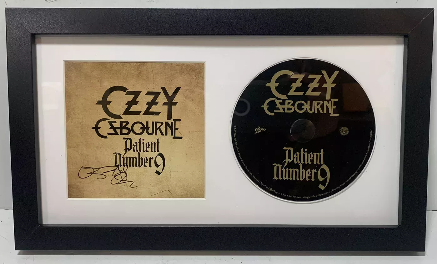 Ozzy Osbourne Patient Number 9 Signed Framed CD Display BAS Beckett Certified