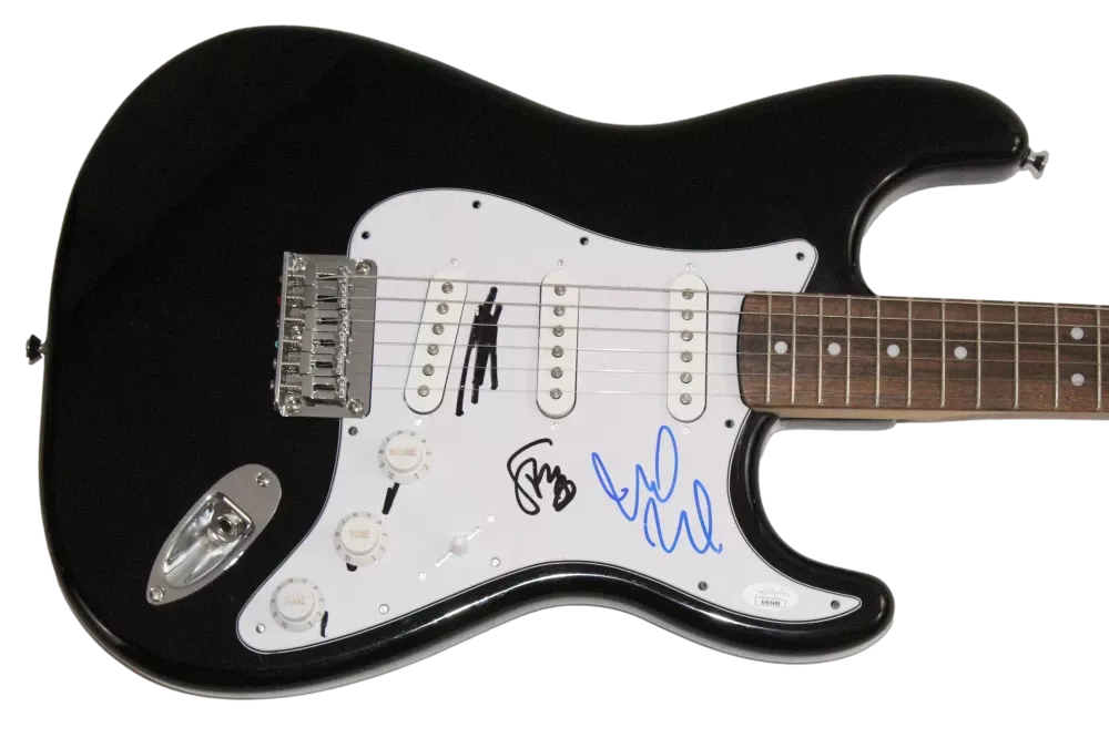 Pearl Jam x3 Signed Autograph Fender Guitar - Mike McCready Stone & Matt JSA COA