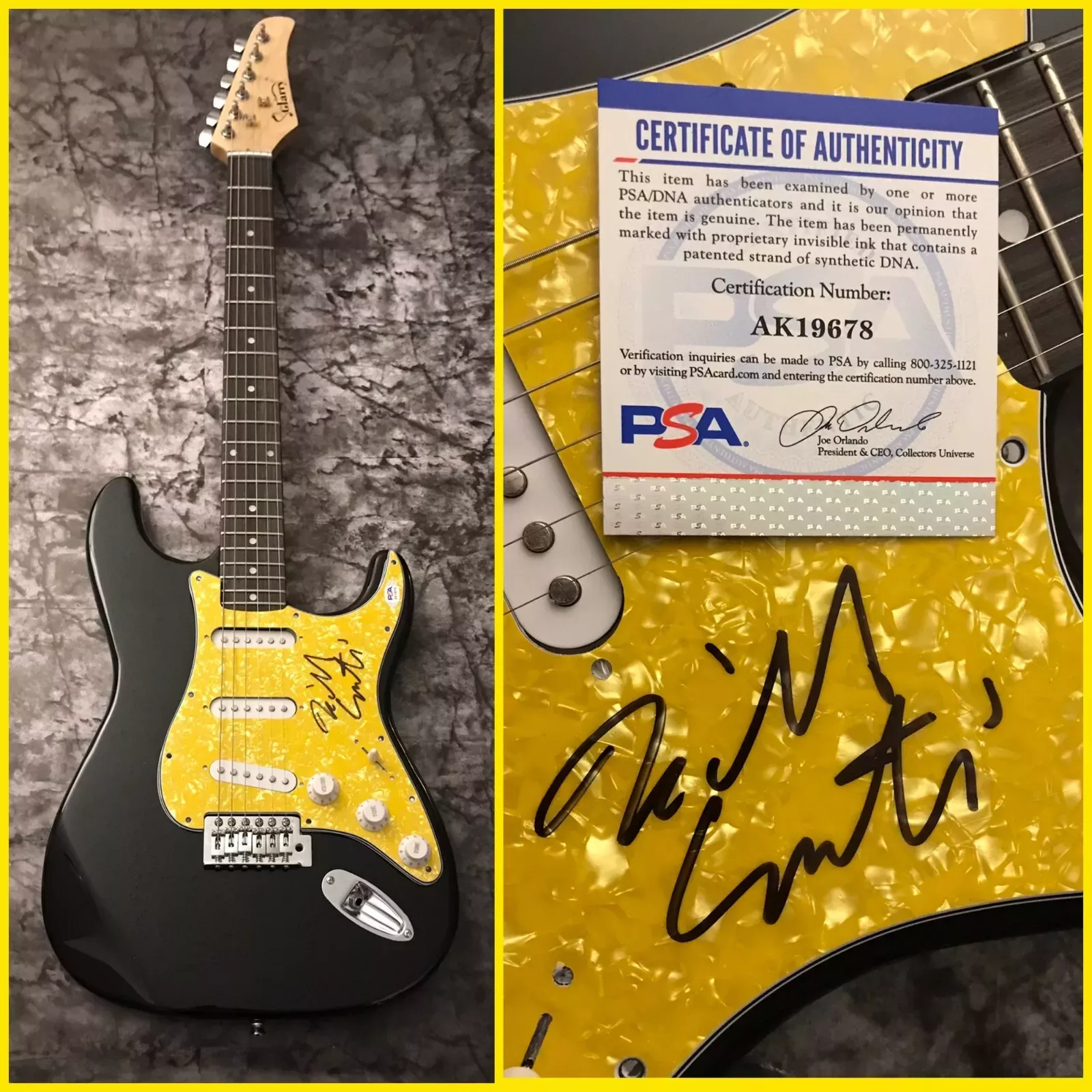 PSA/DNA Rocky & Karate Kid Composer * BILL CONTI * Signed Electric Guitar COA