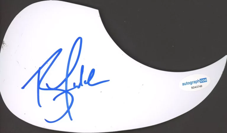 RAY FULCHER COUNTRY STAR SIGNED AUTOGRAPH ACOUSTIC GUITAR PICKGUARD ACOA COMBS COLLECTIBLE MEMORABILIA