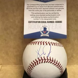 RYDER JONES SAN FRANCISCO GIANTS ROOKIE YEAR SIGNED M.L. BASEBALL BECKETT R08680
