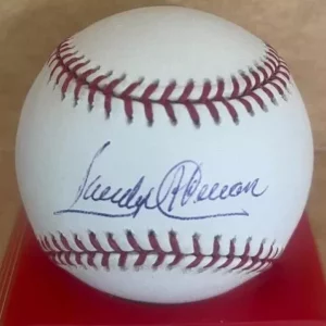SANDY ALOMAR SR. ANGELS SIGNED AUTOGRAPHED M.L. BASEBALL BECKETT AUTH