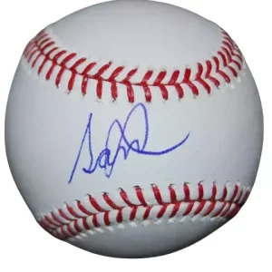 SANDY GASTON signed (TAMPA BAY RAYS) PROSPECT OML baseball JSA COA AH95653