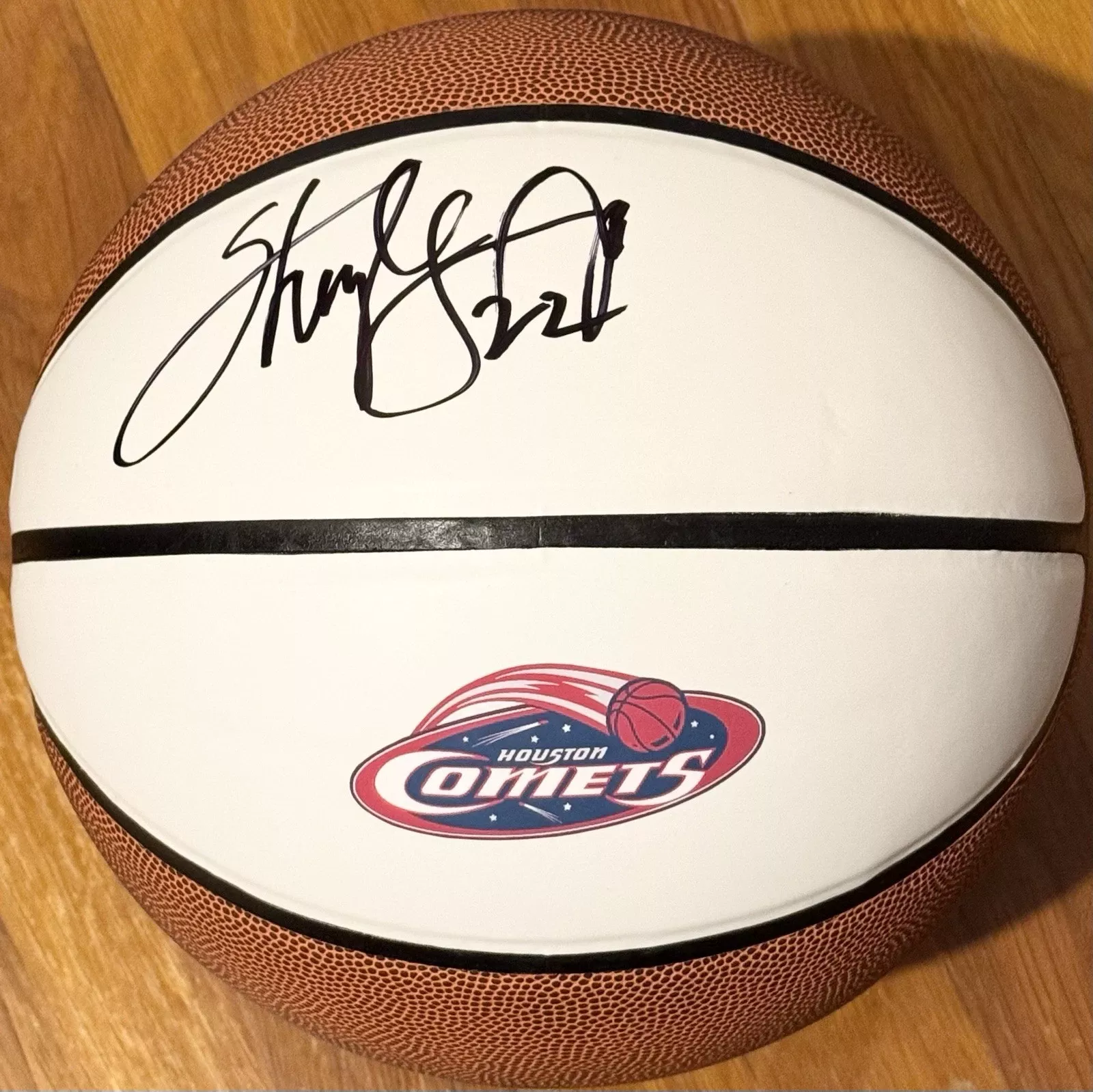 Sheryl Swoopes Signed Autographed Houston Comets Logo Basketball JSA ...