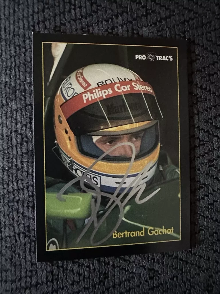 SIGNED TRADING CARD FORMULA ONE 1 NELSON PIQUET AUTOGRAPHED INDY 500 COLLECTIBLE MEMORABILIA