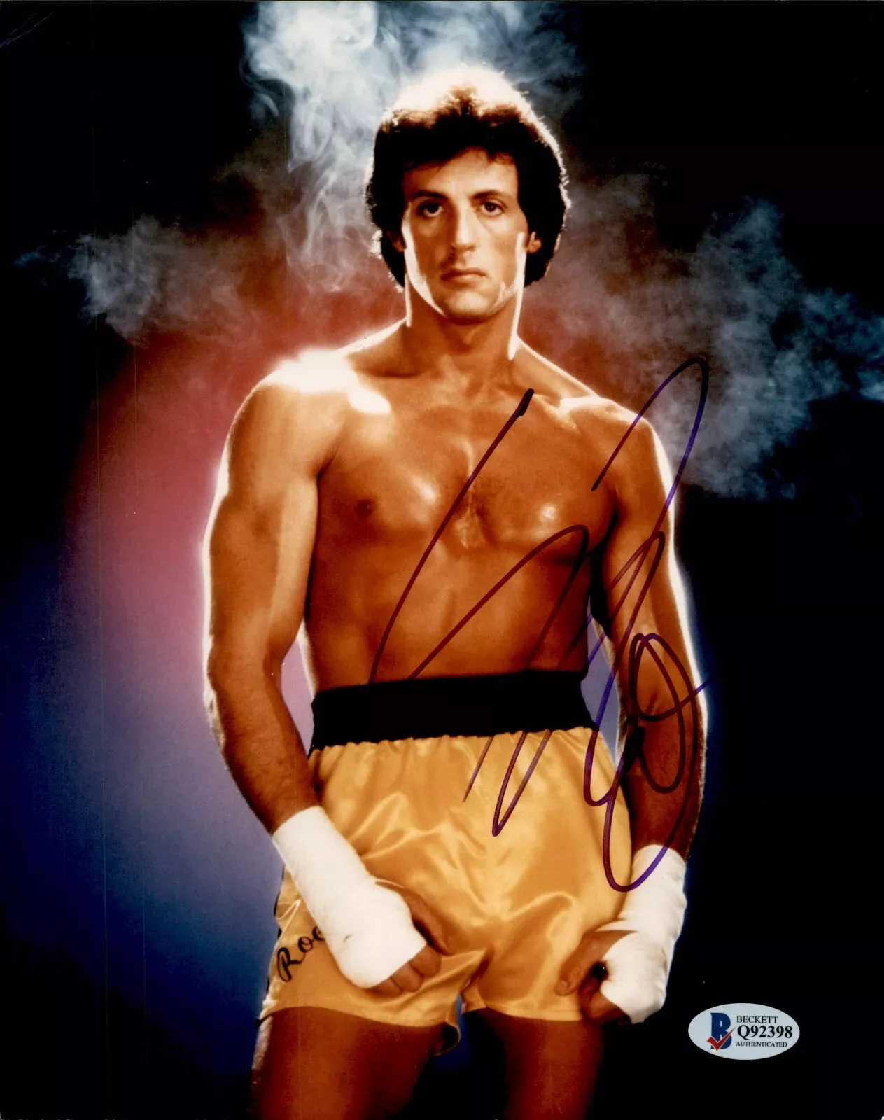 Sylvester Stallone Signed Rocky 8x10 Photo Beckett COA