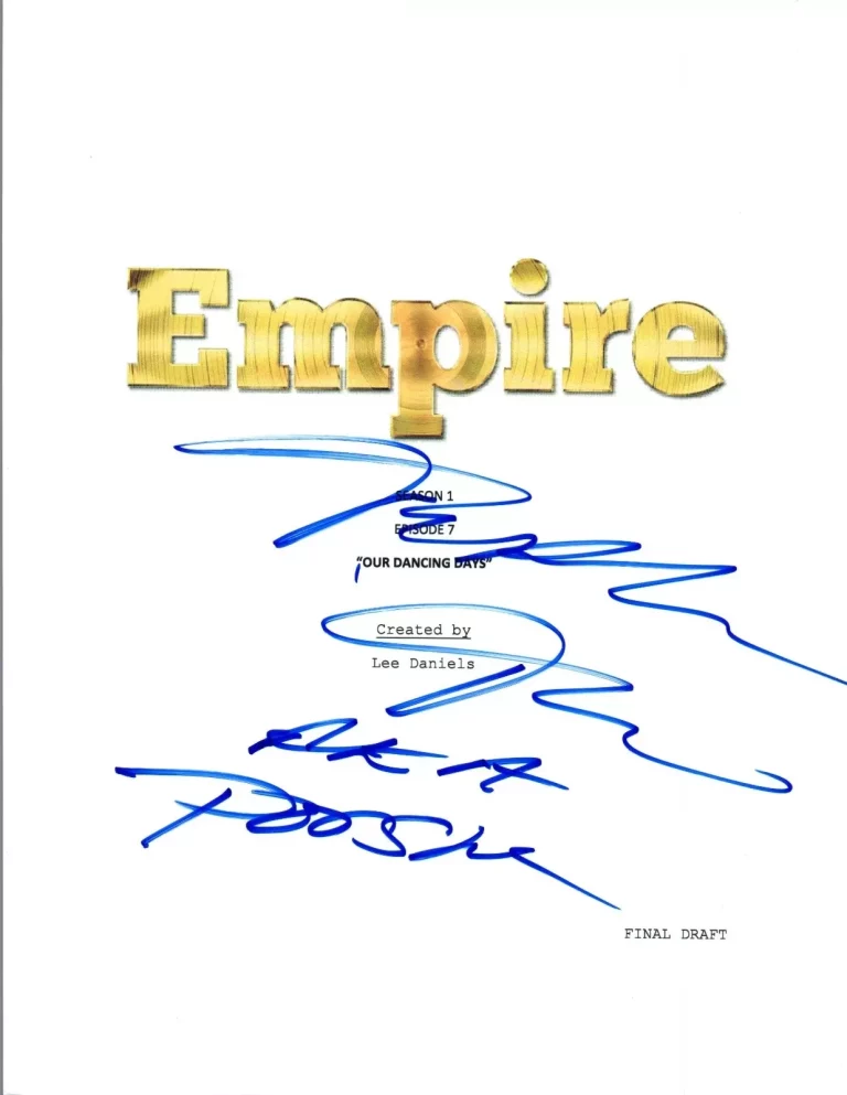 TA’RHONDA JONES SIGNED AUTOGRAPH EMPIRE “OUR DANCING DAYS” EPISODE SCRIPT COA VD COLLECTIBLE MEMORABILIA