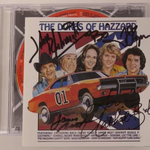 THE DUKES OF HAZZARD Signed Autograph "The Dukes Of Hazzard S/T" CD by 4 JSA
