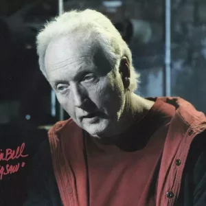 TOBIN BELL SAW JIGSAW SIGNED 11X14 PHOTO AUTHENTIC AUTOGRAPH PROOF BECKETT COA F Collectible Memorabilia