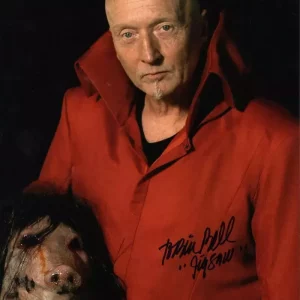 TOBIN BELL SAW JIGSAW SIGNED 11X14 PHOTO AUTHENTIC AUTOGRAPH PROOF BECKETT COA K Collectible Memorabilia