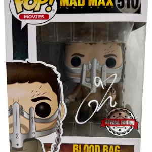 TOM HARDY SIGNED MAD MAX FURY ROAD BLOOD BAG FUNKO POP VINYL #510 JSA