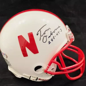 TOM OSBORNE SIGNED NEBRASKA CORNHUSKERS MINI HELMET PSA DNA W/ 255-49-3 HUSKERS