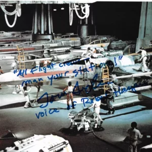 Tom Sylla Star Wars SIGNED ANH Rebel Hangar Voice w/ inscrip 8x10 RARE - K9 COA