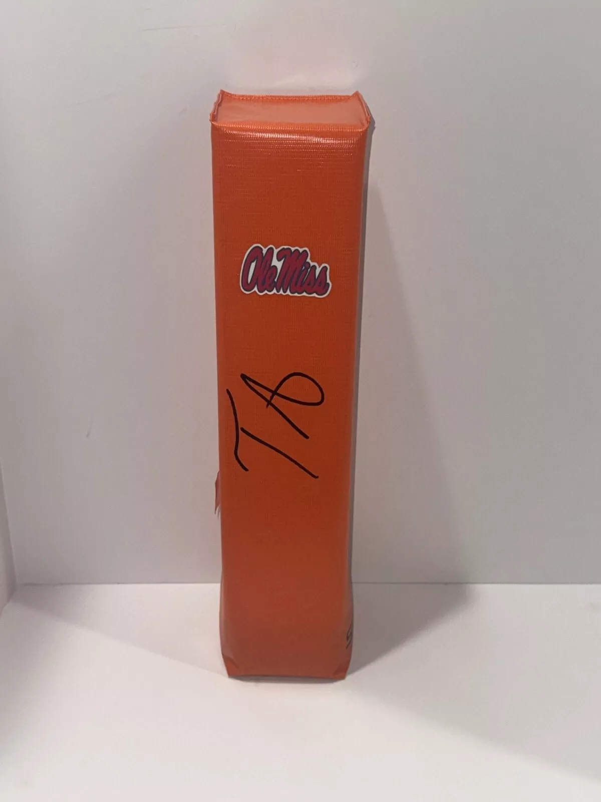 TREY AMOS SIGNED TOUCHDOWN PYLON OLE MISS REBELS NFL STAR PROOF