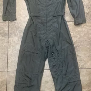 USGI Flyers Coveralls 27/P Fire Resistant Sage Green SZ 40R NSN 8415-01-043-8387