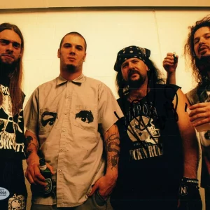 Vinnie Paul Signed Autograph 8x10 Photo PANTERA & HELLYEAH Drummer Beckett COA