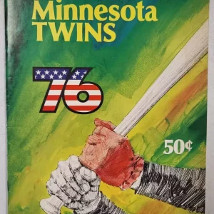 VINTAGE 1976 MLB BASEBALL OFFICIAL PROGRAM AND SCORECARD MINNESOTA TWINS
