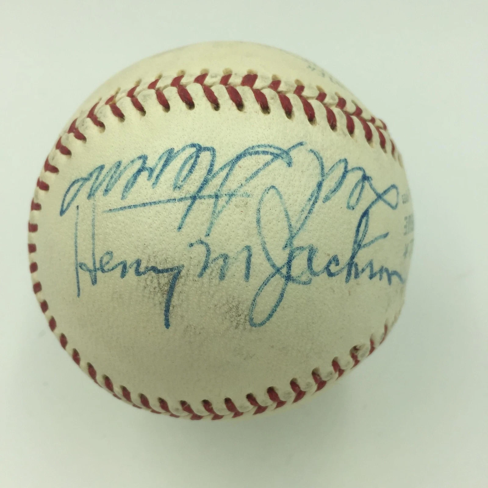 Senator Henry Scoop Jackson Ted Stevens Mike Gravel Signed Baseball JSA COA