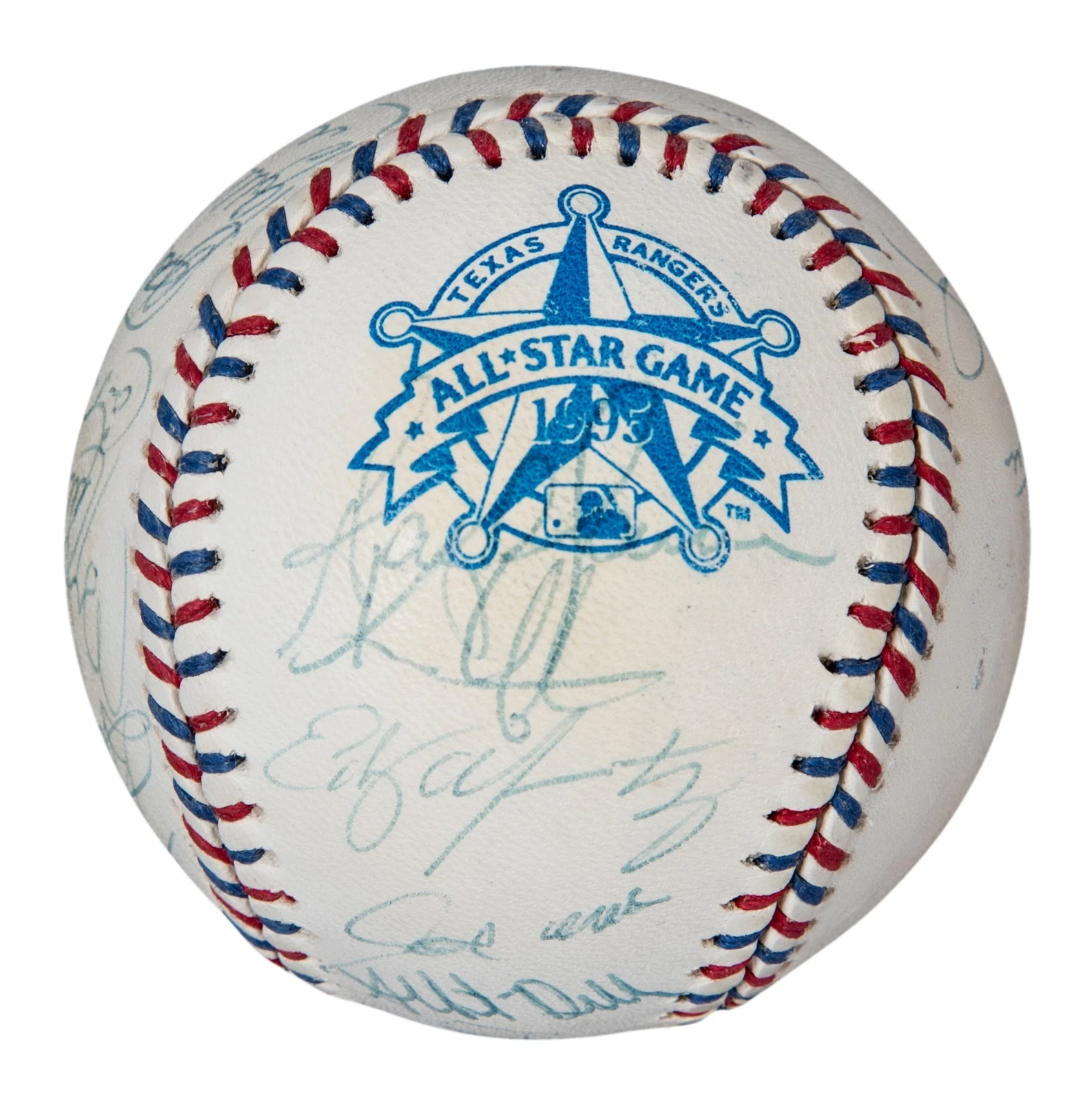 1995 All Star Game Signed Baseball 26 Sigs! Kirby Puckett Cal Ripken PSA DNA