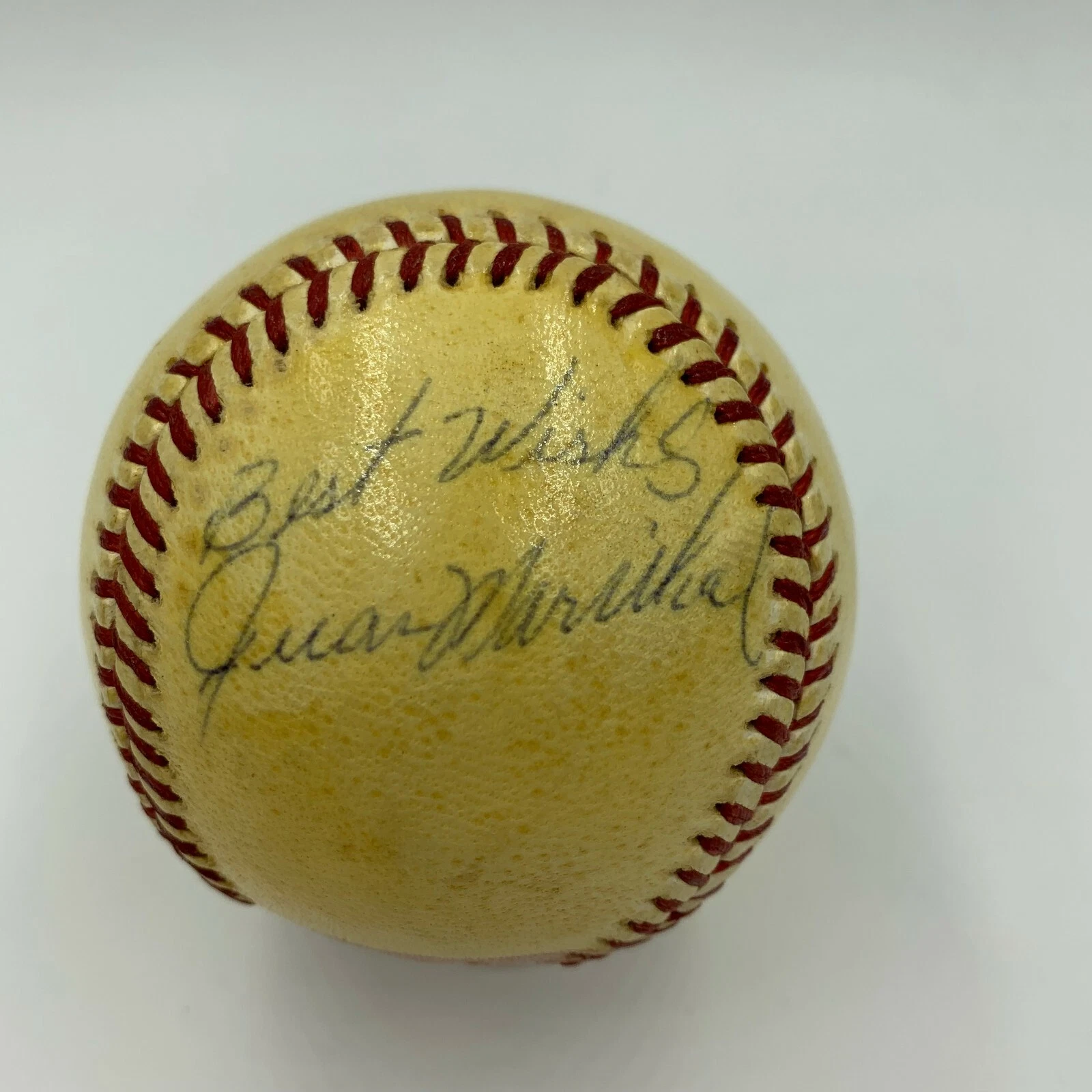 Juan Marichal 1960 Rookie Playing Days Signed National League Baseball JSA COA