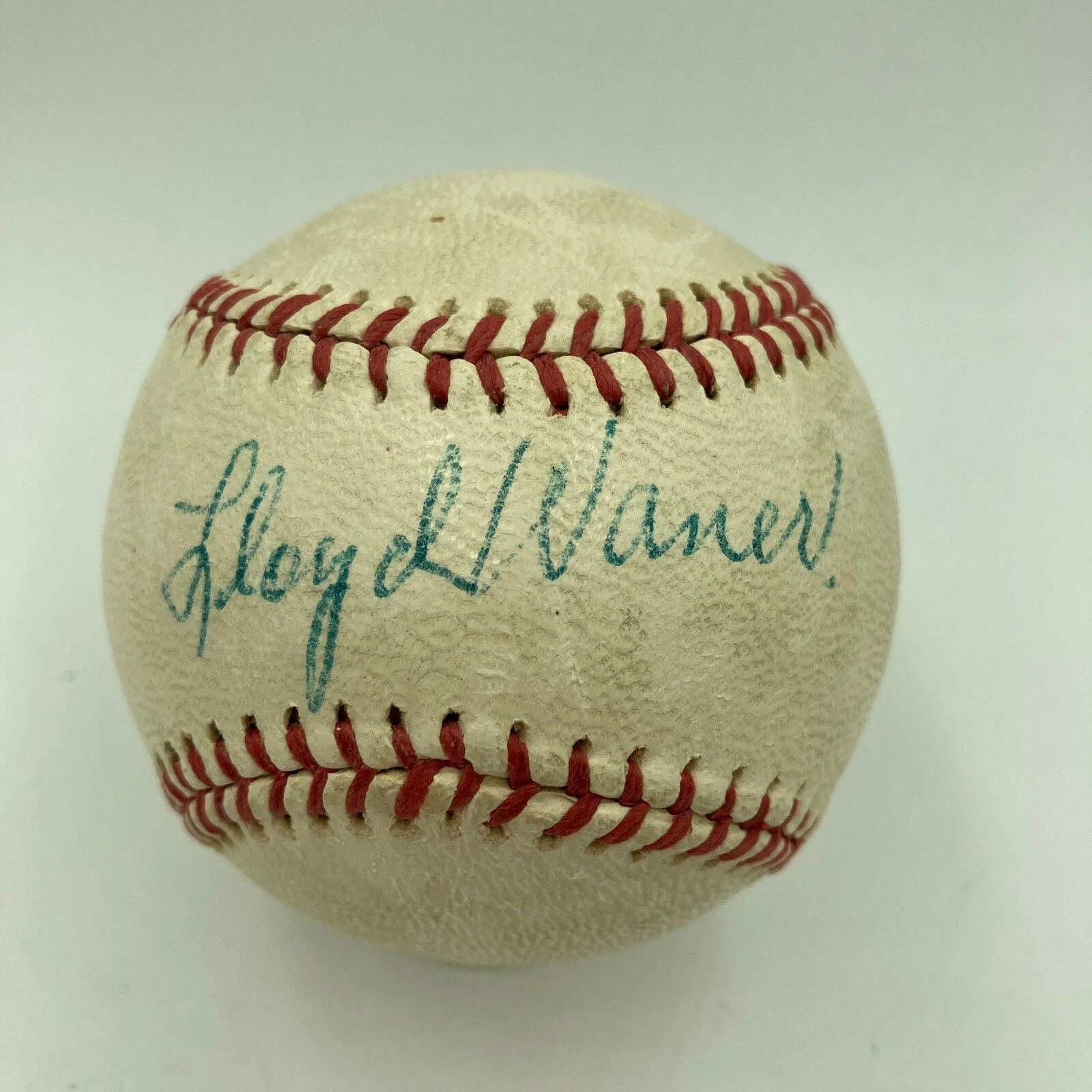 Beautiful Lloyd Waner Single Signed Baseball Rare Ballpoint Autograph PSA DNA