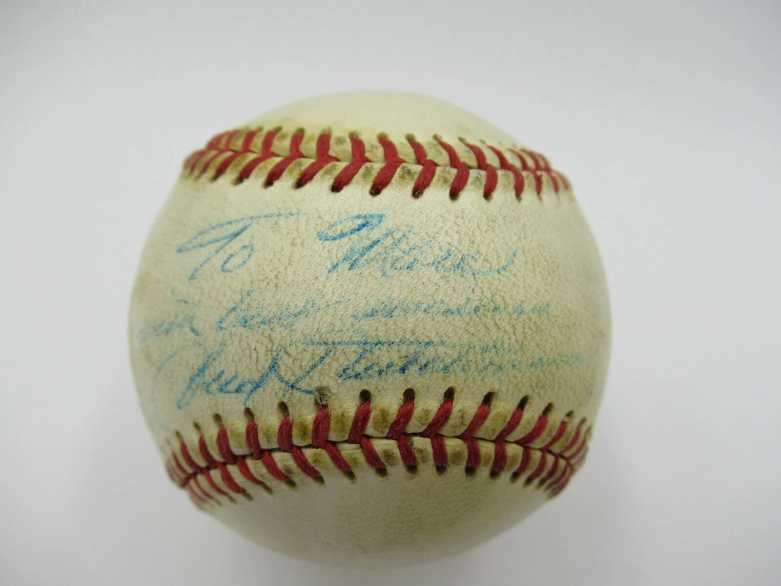 Rare Fred Hutchinson Single Signed Autographed 1950's Baseball JSA COA
