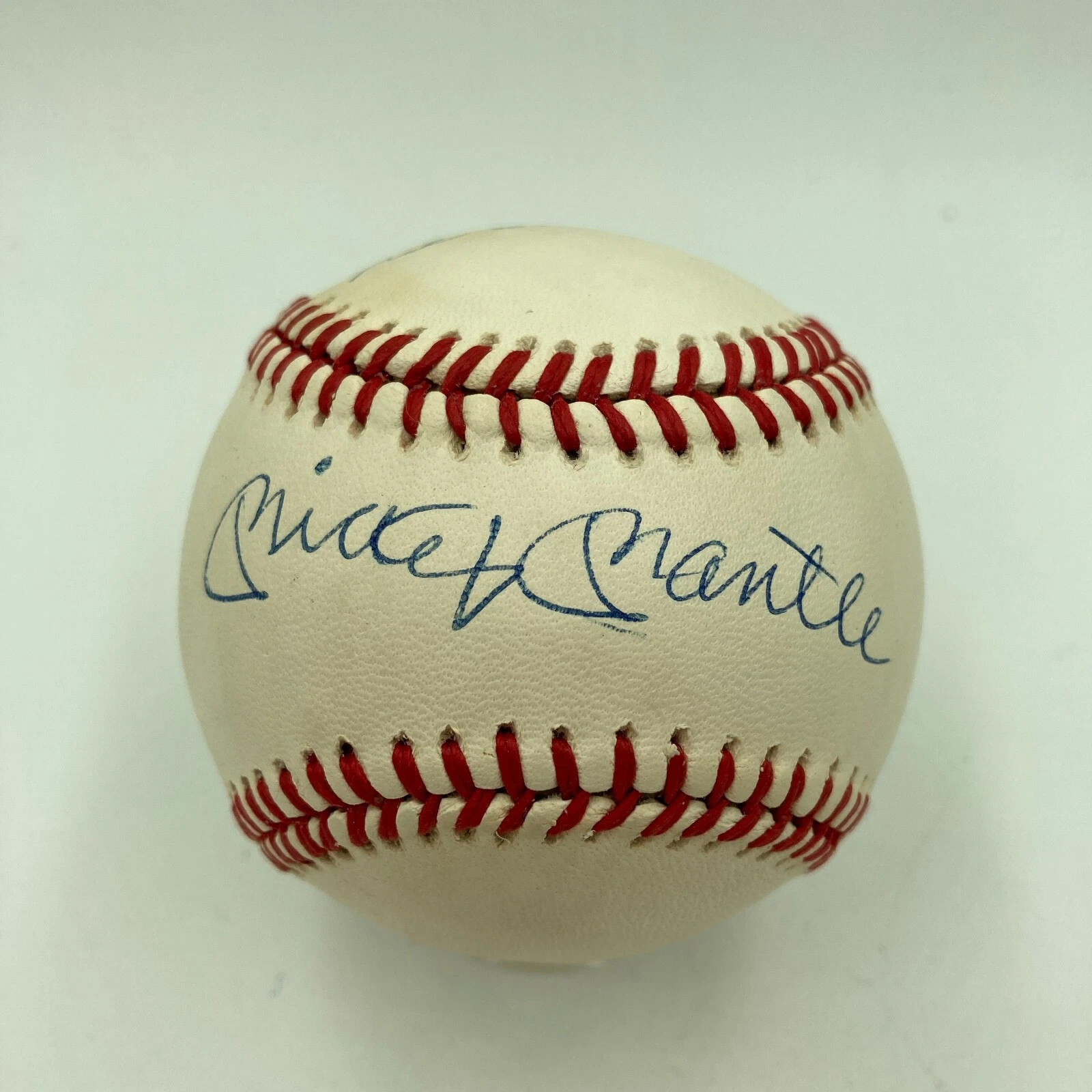 Mickey Mantle & Muhammad Ali Signed American League Baseball PSA DNA COA