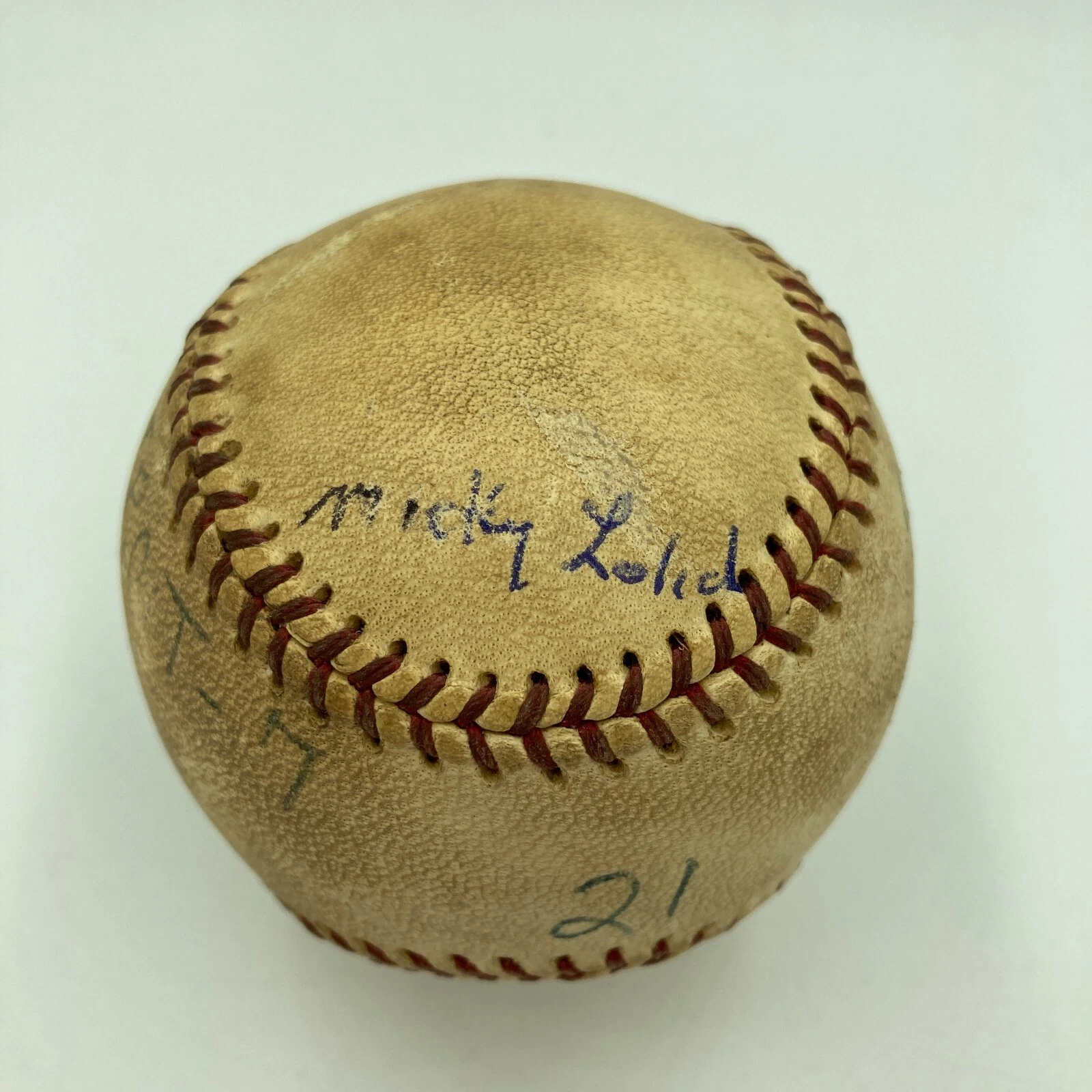 Mickey Lolich Signed Career Win No. 162 Final Out Game Used Baseball Beckett COA