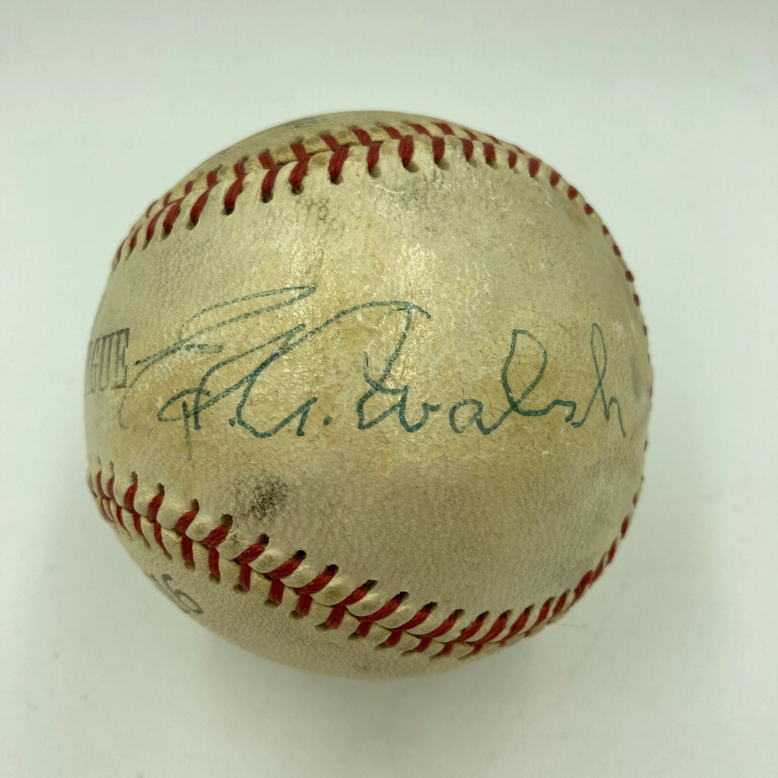 Rare Ed Walsh Single Signed Autographed Baseball With JSA COA Dec. 1959 HOF