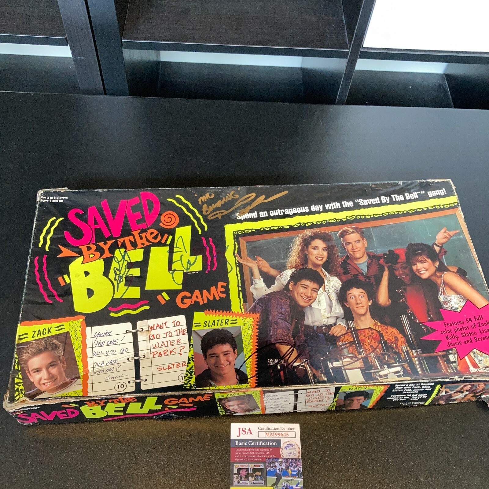 Saved By The Bell TV Show Cast Signed Vintage Game 4 Sigs Dustin Diamond JSA COA