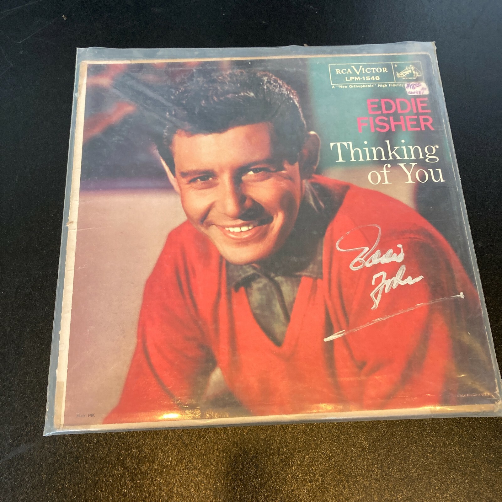 Eddie Fisher Signed Autographed Vintage LP Record