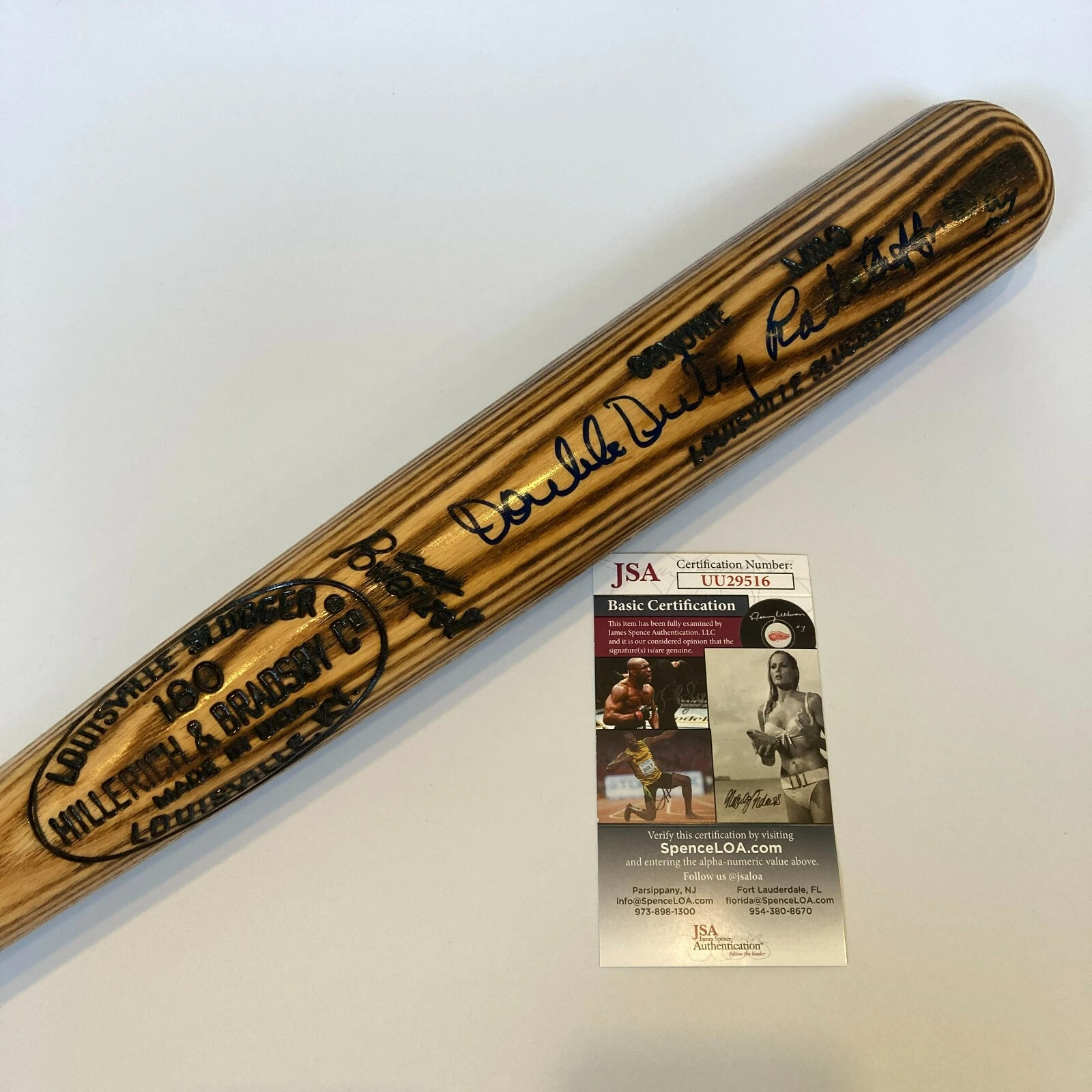 Negro League Legends Multi Signed Baseball Bat Double Duty Radcliffe JSA COA