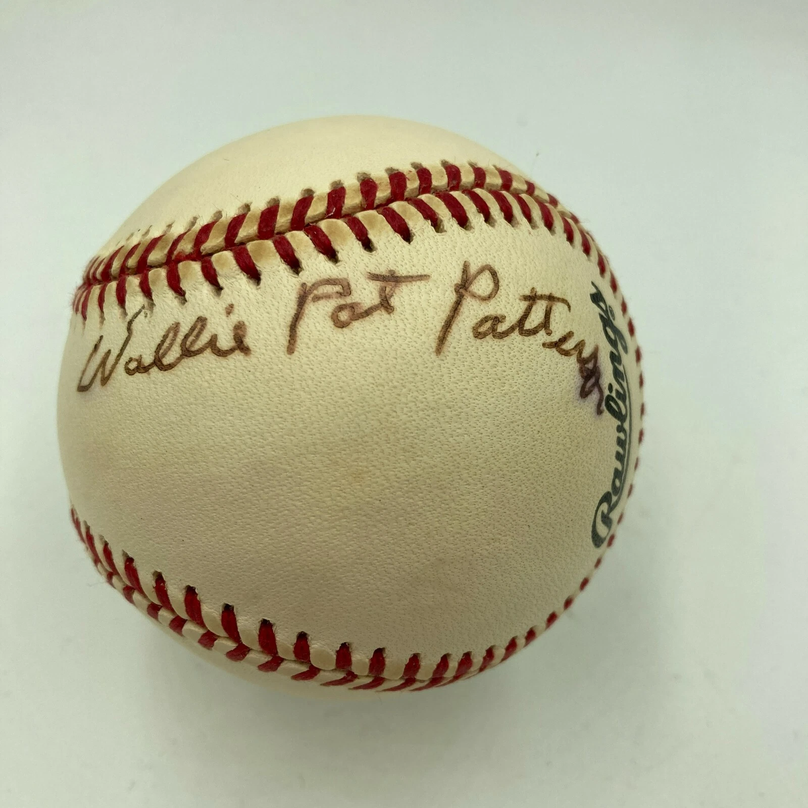 Willie Pat Patterson Signed Major League Baseball Negro League Legend JSA