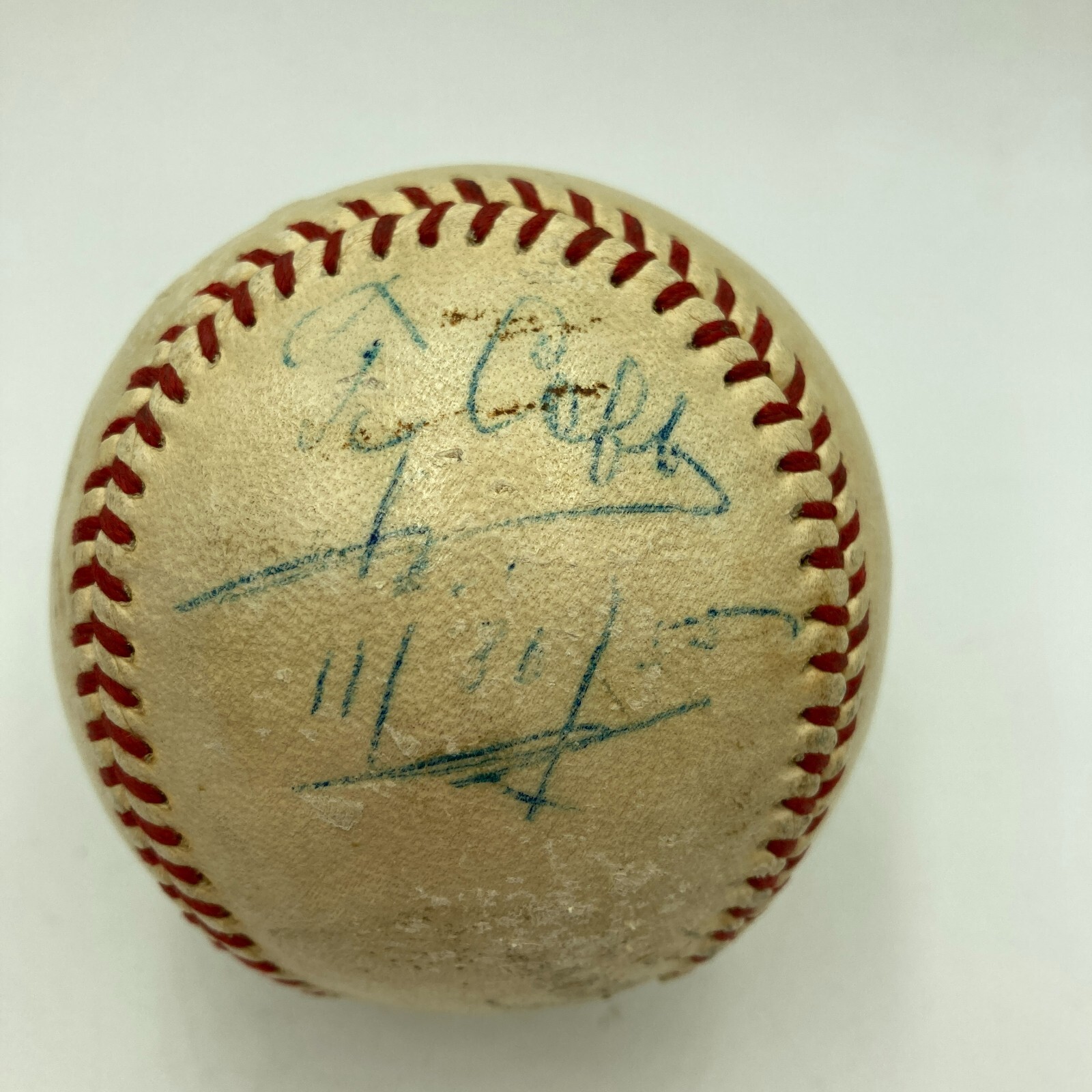 Beautiful Ty Cobb Single Signed Official American League Baseball PSA DNA COA