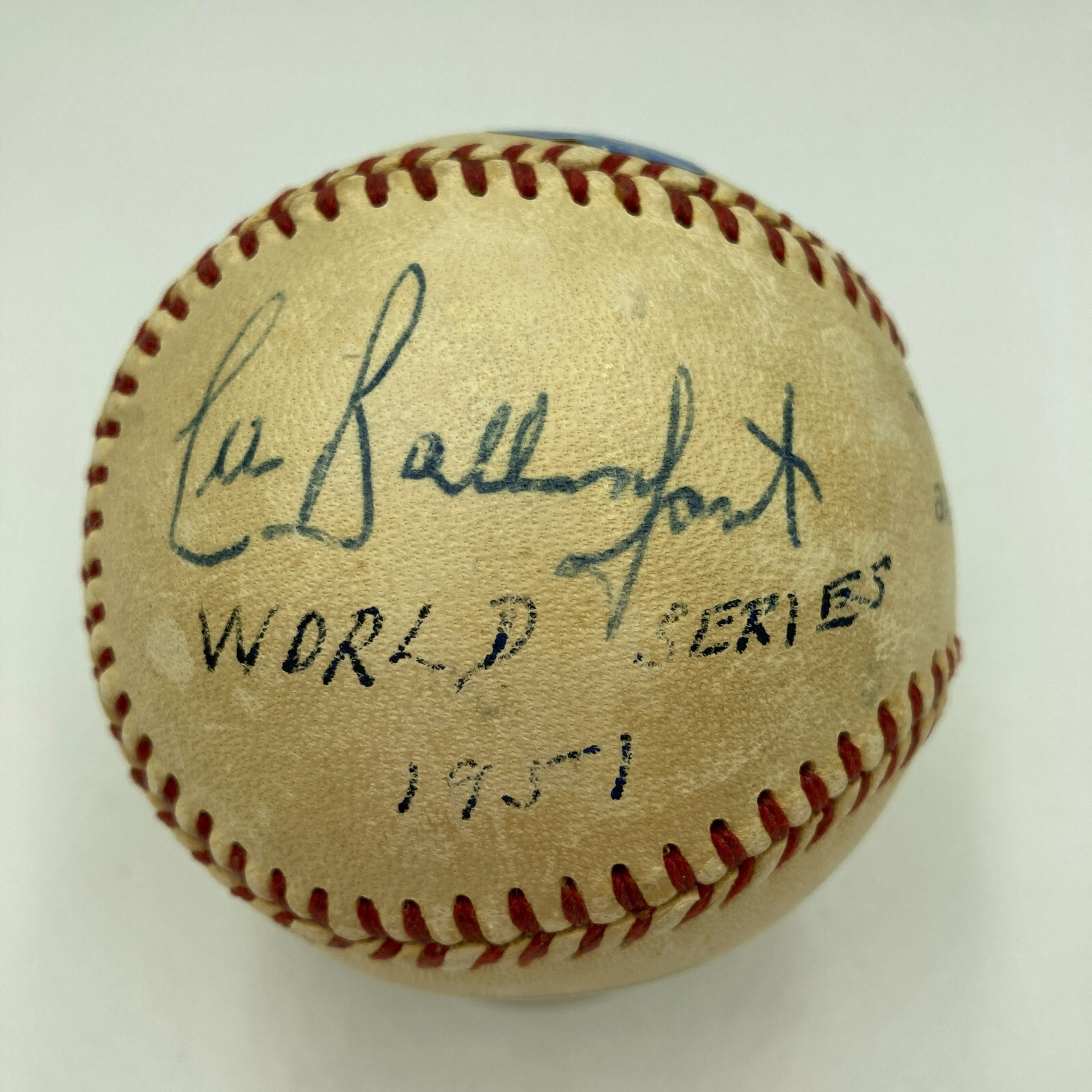 1951 WORLD SERIES SIGNED GAME USED BASEBALL MEARS COA MICKEY MANTLE MAYS ROOKIE COLLECTIBLE MEMORABILIA