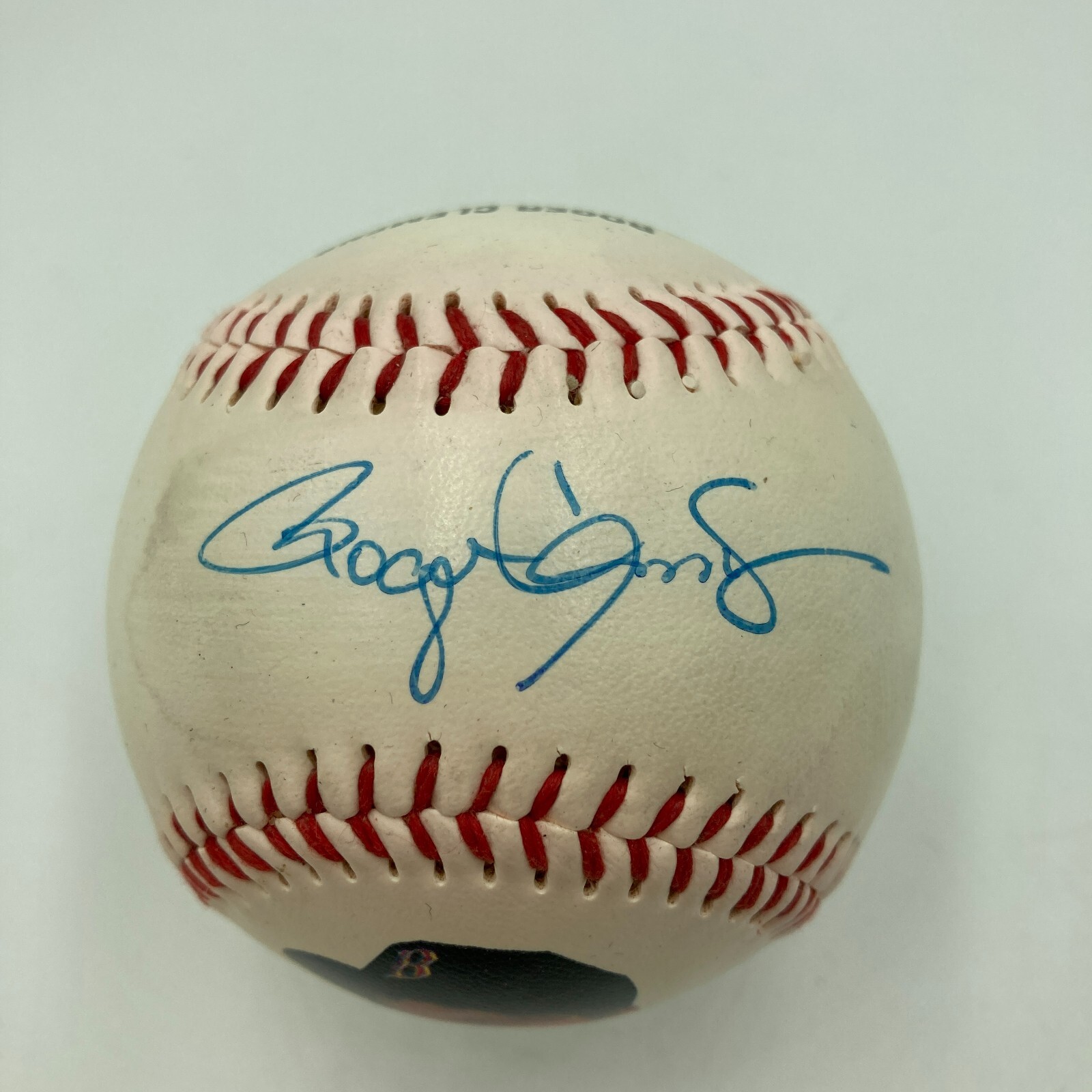 Roger Clemens Early Career Signed Vintage Fotoball Baseball Beckett Hologram