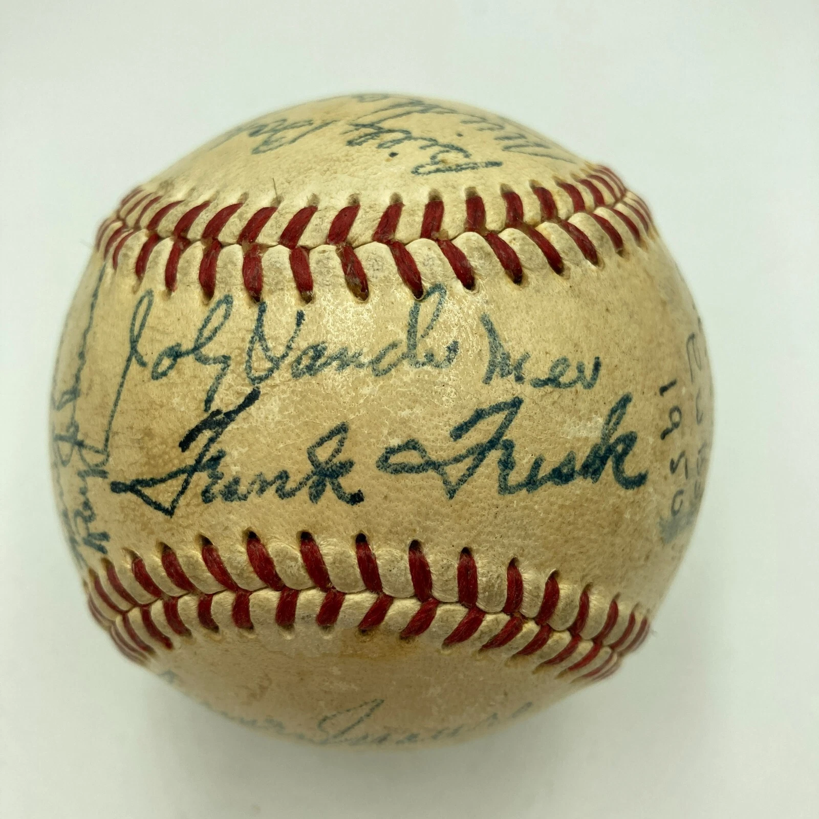 1950 CHICAGO CUBS TEAM SIGNED OFFICIAL NATIONAL LEAGUE FRICK BASEBALL COLLECTIBLE MEMORABILIA