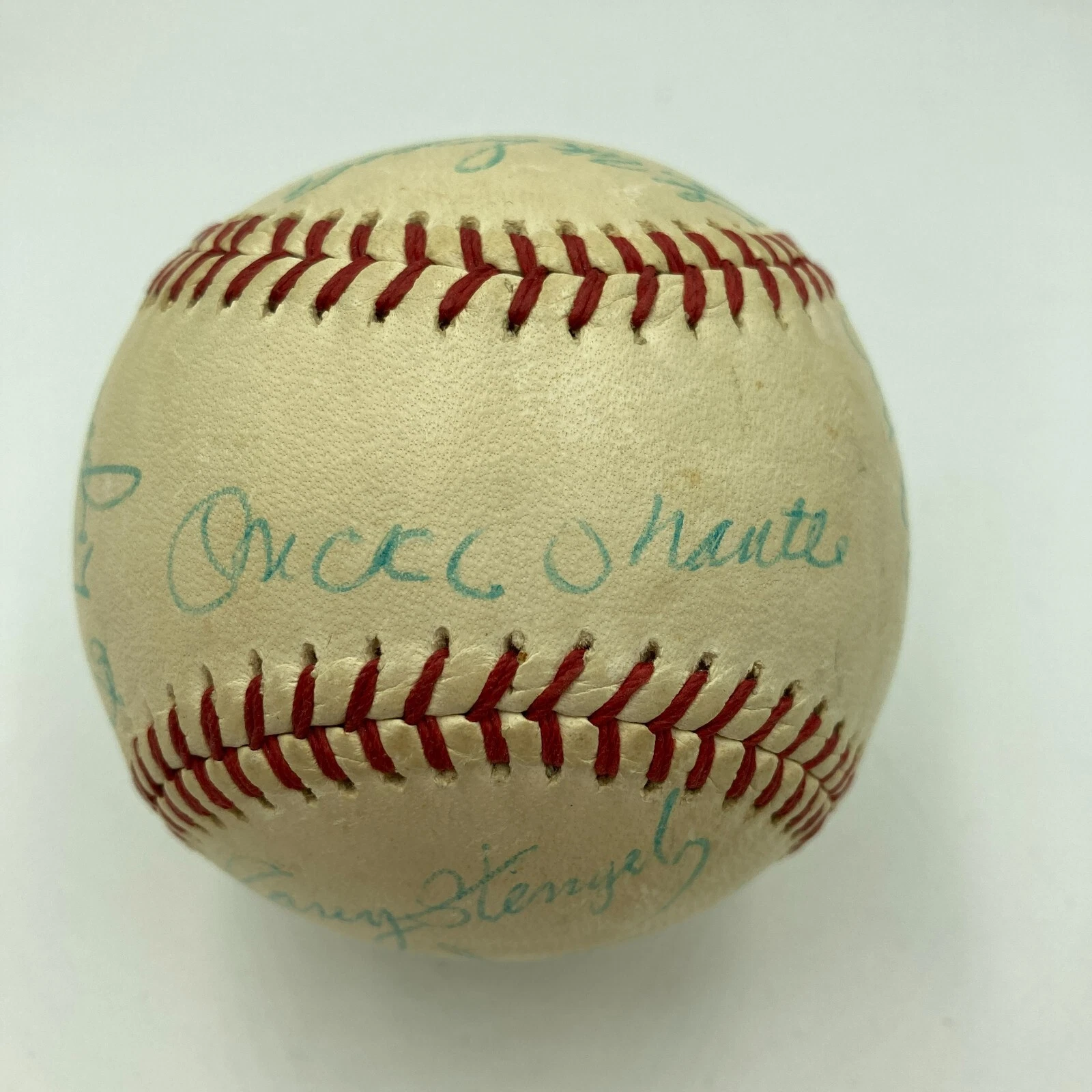 Mickey Mantle 1960 New York Yankees AL Champs Team Signed Baseball JSA COA