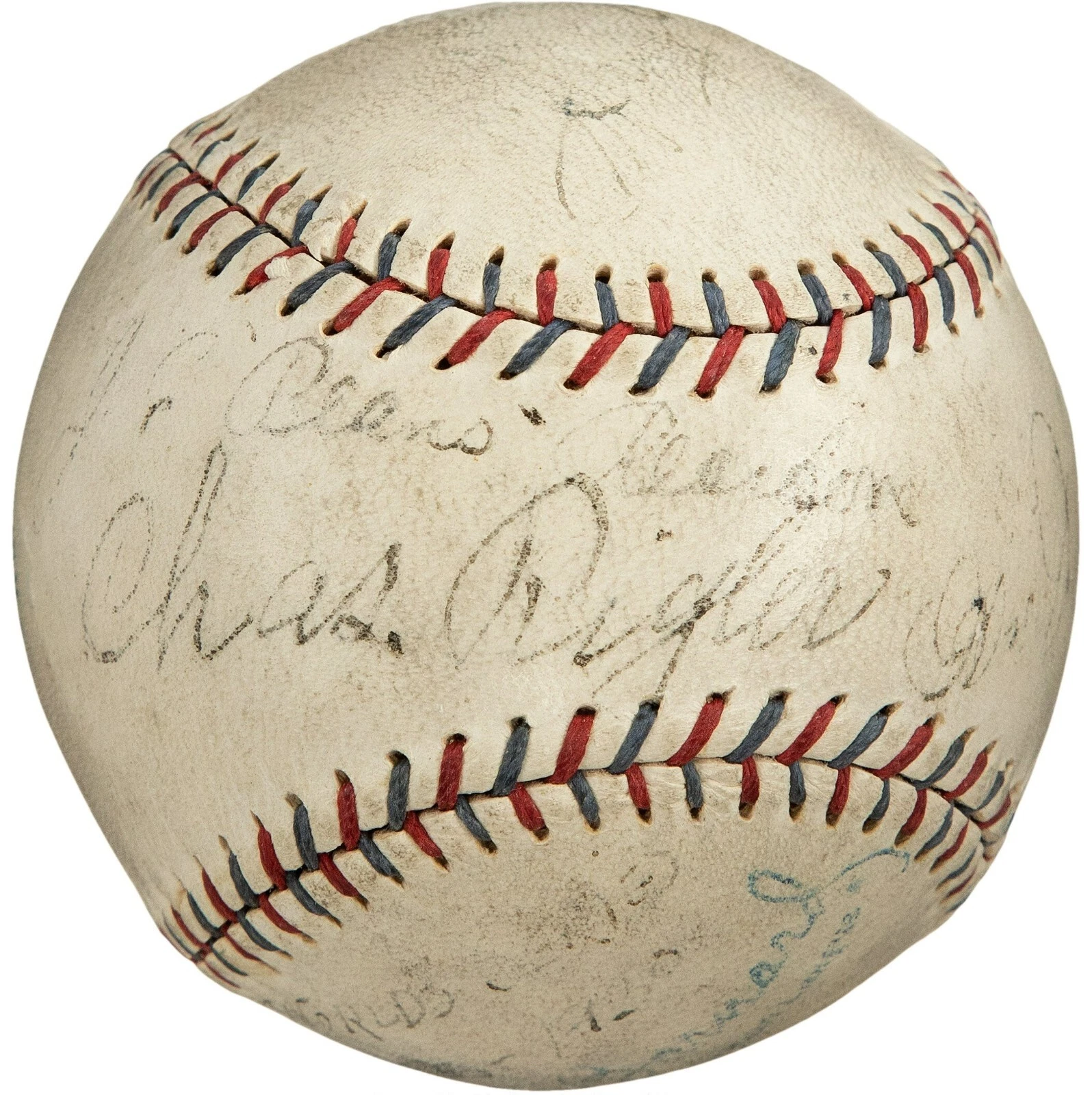 1930 WORLD SERIES UMPIRES SIGNED GAME USED BASEBALL CARDINALS VS A’S PSA DNA COA COLLECTIBLE MEMORABILIA