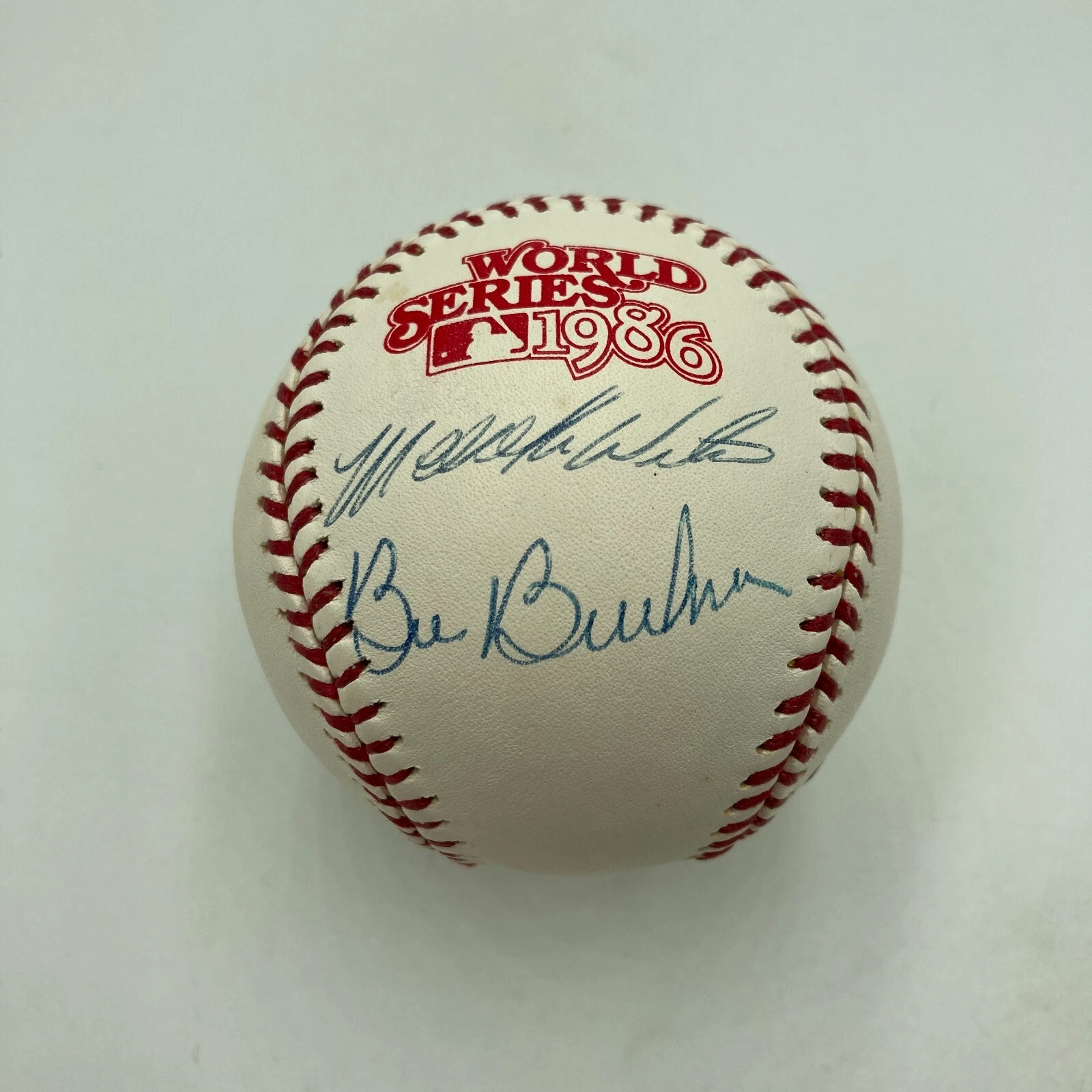 Rare Bill Buckner & Mookie Wilson Signed 1986 World Series Baseball JSA COA